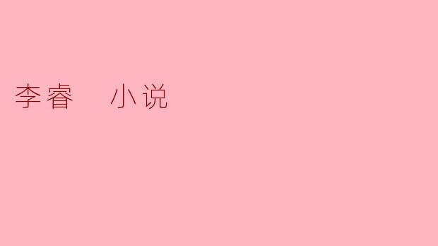 李睿 小说
